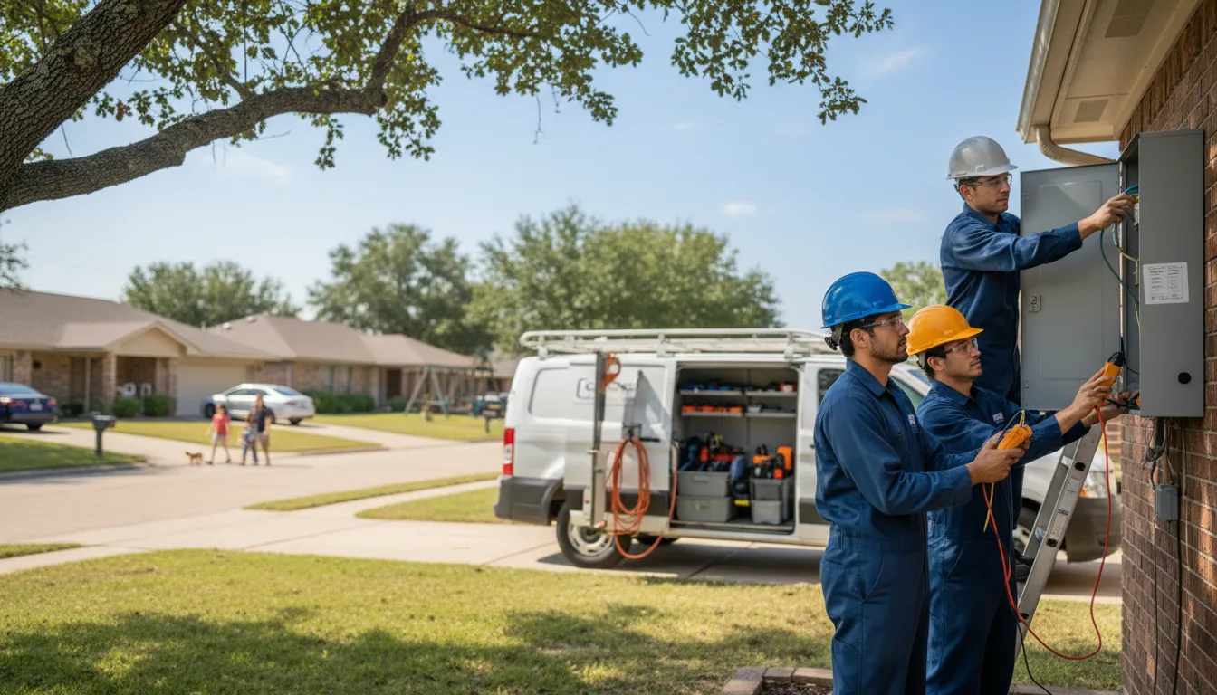 Certified electrician providing emergency electrical services in Howard, GA